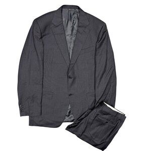 Canali Suit Made in Italy Grey Birdseye Wool 2pc 42 L 36x31